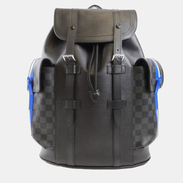 Louis Vuitton: Чёрный рюкзак  Épi