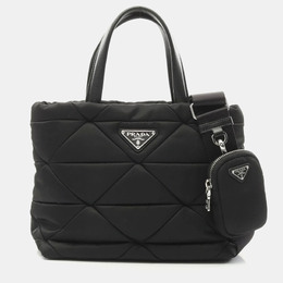 Prada: Чёрная сумка-шоппер 