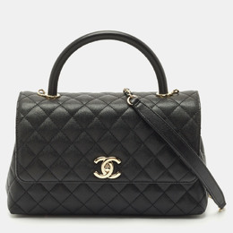 Chanel: Чёрная сумка на руку 