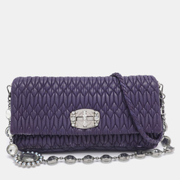 Miu Miu: Фиолетовая сумка 