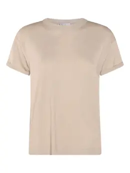 Brunello Cucinelli: Топ с коротким рукавом 