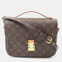 Louis Vuitton: Коричневая сумка  Pochette