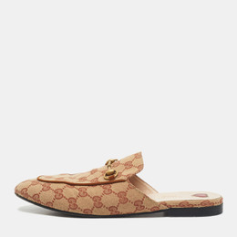 Gucci: Бежевые сабо  Princetown