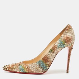 Christian Louboutin: Бежевые туфли 