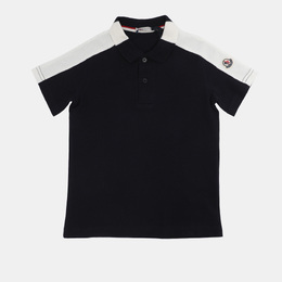 Moncler: Синее поло 