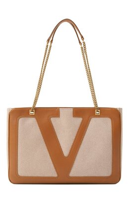 Valentino: Бежевая сумка 