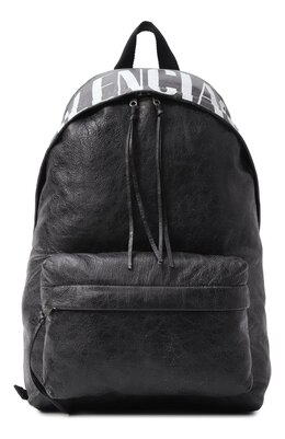 Balenciaga: Чёрный рюкзак 