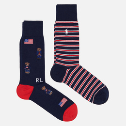 Polo Ralph Lauren: Синие носки 