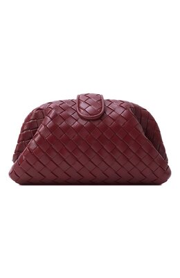 Bottega Veneta: Бордовая сумка 