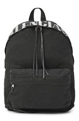 Balenciaga: Чёрный рюкзак 