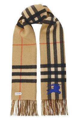 Burberry: Бежевый шарф 