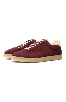 Brunello Cucinelli: Бордовые кеды 
