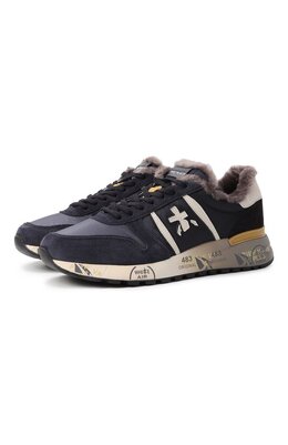 Premiata: Синие кроссовки  Lander