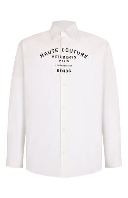 VETEMENTS: Хлопковая рубашка 
