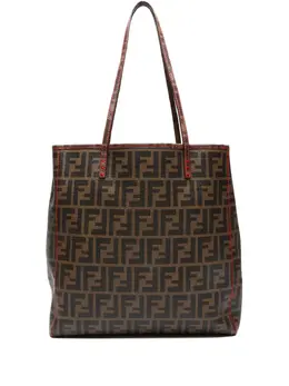 Fendi Pre-Owned: Коричневая сумка-шоппер 