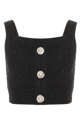 Balmain: Трикотажный топ 