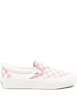 Vans: Розовые мокасины  Classic Slip On Checkerboard