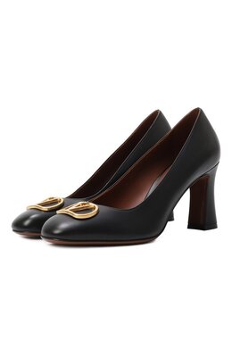 Valentino: Чёрные туфли  VLogo