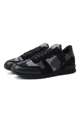 Valentino: Серые кроссовки  Rockrunner