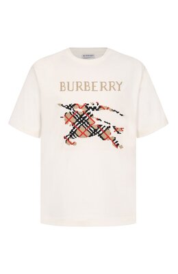 Burberry: Хлопковая футболка 