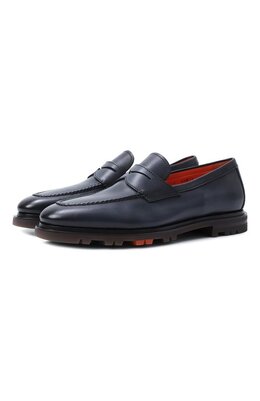 Santoni: Синие туфли  Carlos