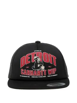 Carhartt WIP: Чёрная кепка  Detroit