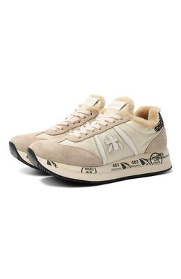 Premiata: Бежевые кроссовки  Conny
