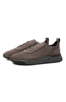 Santoni: Коричневые кроссовки 