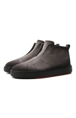 Santoni: Серые кеды  Cleanic