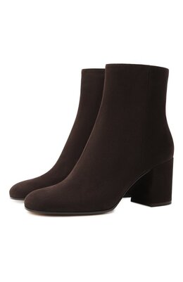 Gianvito Rossi: Коричневые ботинки 