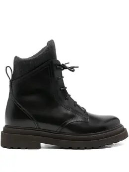 Brunello Cucinelli: Чёрные ботинки 