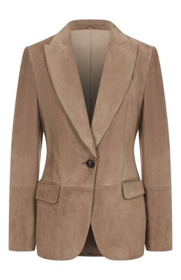 Brunello Cucinelli: Замшевый жакет 