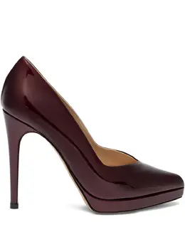 Casadei: Бордовые туфли 
