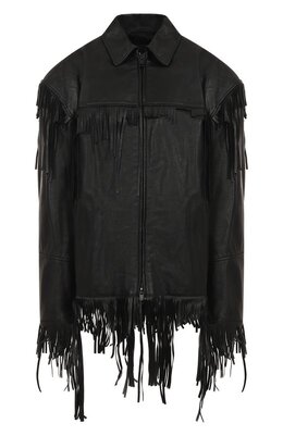 Balenciaga: Кожаная куртка 