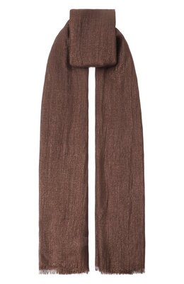 Brunello Cucinelli: Коричневый шарф 