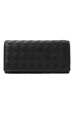 Bottega Veneta: Чёрный кошелёк 