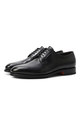 Santoni: Чёрные туфли 