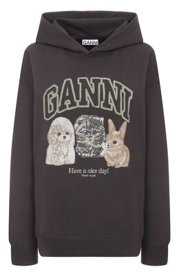 Ganni: Хлопковая толстовка 