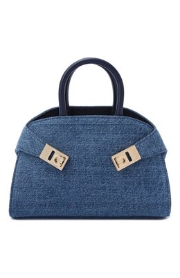 Ferragamo: Синяя сумка 