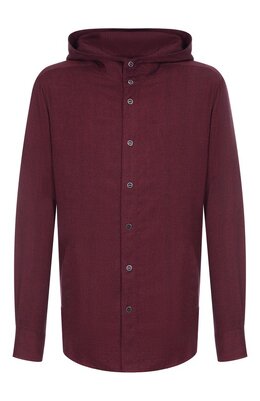 Kiton: Бордовая рубашка 