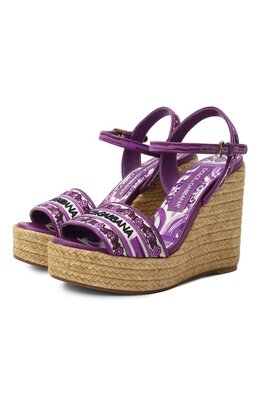Dolce & Gabbana: Фиолетовые босоножки 