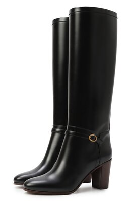Valentino: Чёрные сапоги 