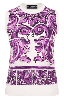 Dolce & Gabbana: Шёлковый топ 