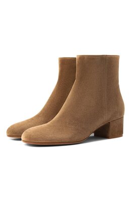 Gianvito Rossi: Бежевые ботинки 