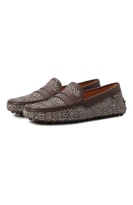 Tod’s: Коричневые мокасины  Gommino