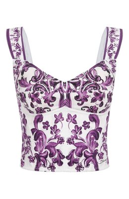 Dolce & Gabbana: Хлопковый топ 