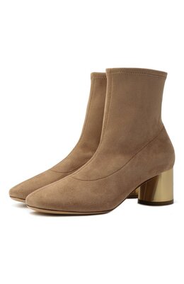 Casadei: Бежевые ботинки 