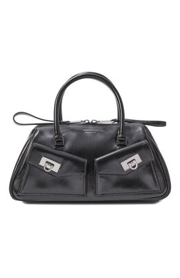 Ferragamo: Чёрная сумка 
