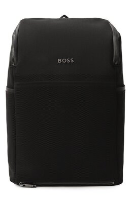 BOSS: Чёрный рюкзак 