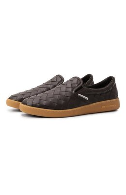 Bottega Veneta: Коричневые мокасины 